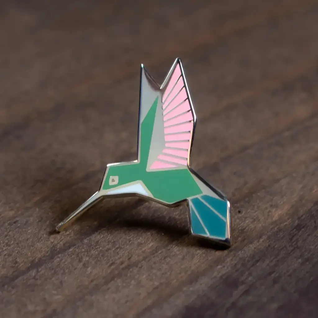 Prairi Lu Studio Hummingbird Enamel Pin