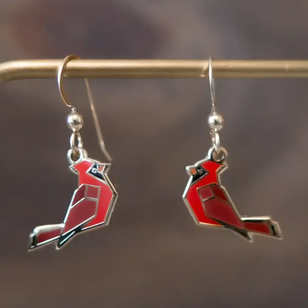 Prairi Lu Studio Cardinal Earrings