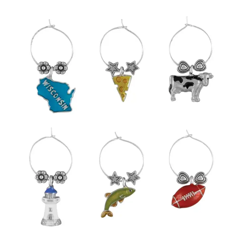 Supreme Housewares 6-Piece Wine Charms -