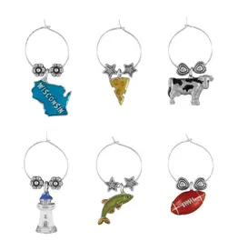 Supreme Housewares 6-Piece Wine Charms -
