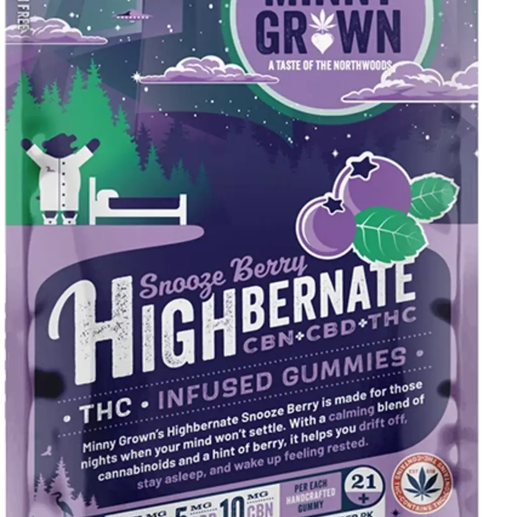 Minny Grown Gummies - Snooze Berry Highbernate
