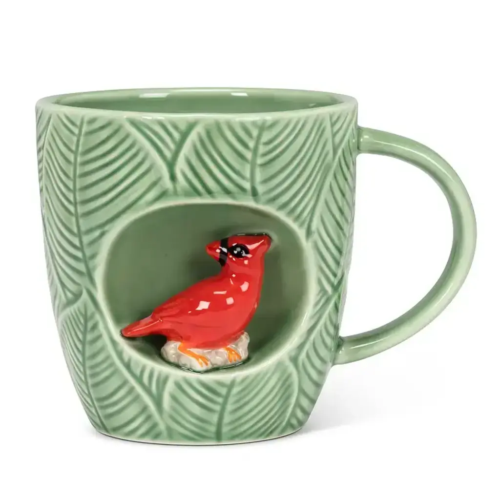 Abbott Leafy Mug with Cardinal