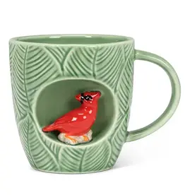 Abbott Leafy Mug with Cardinal