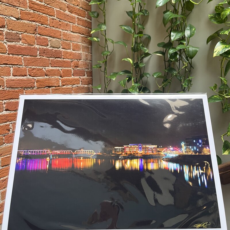 Lloyd Fleig 12x18 - Night Lights on the Confluence