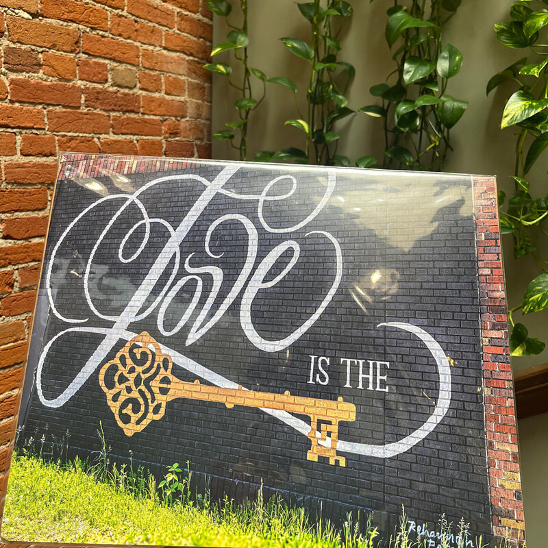 16 x 20 Love is the Key Mural Print