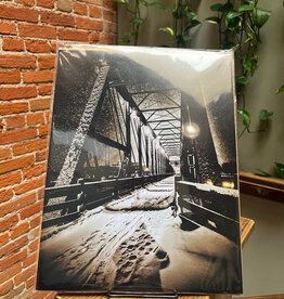 11 x 14 Snowy Phoenix Park Bridge at Night Print