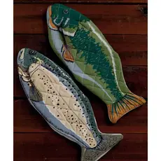 Design Imports Fish Oven Mitts - Green