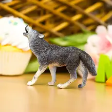 Safari Toys Animal Toy - Gray Wolf