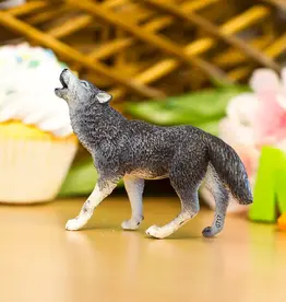 Safari Toys Animal Toy - Gray Wolf