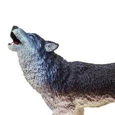 Safari Toys Animal Toy - Gray Wolf