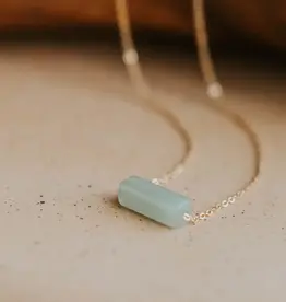 Hello Adorn Jewelry Hello Adorn - Seafoam Gemma Necklace - Gold