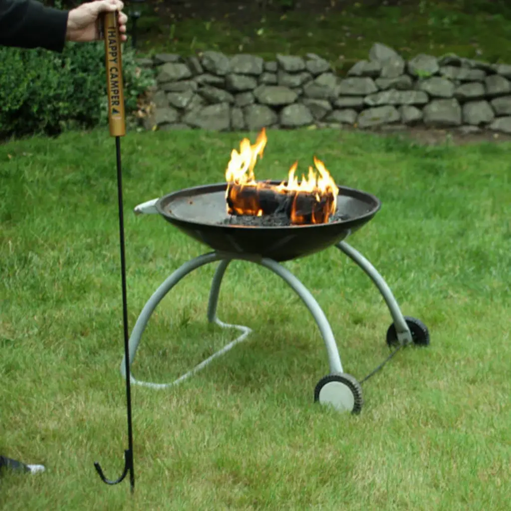 Ame High Log Crafts Outdoor Fire Poker - Happy Camper