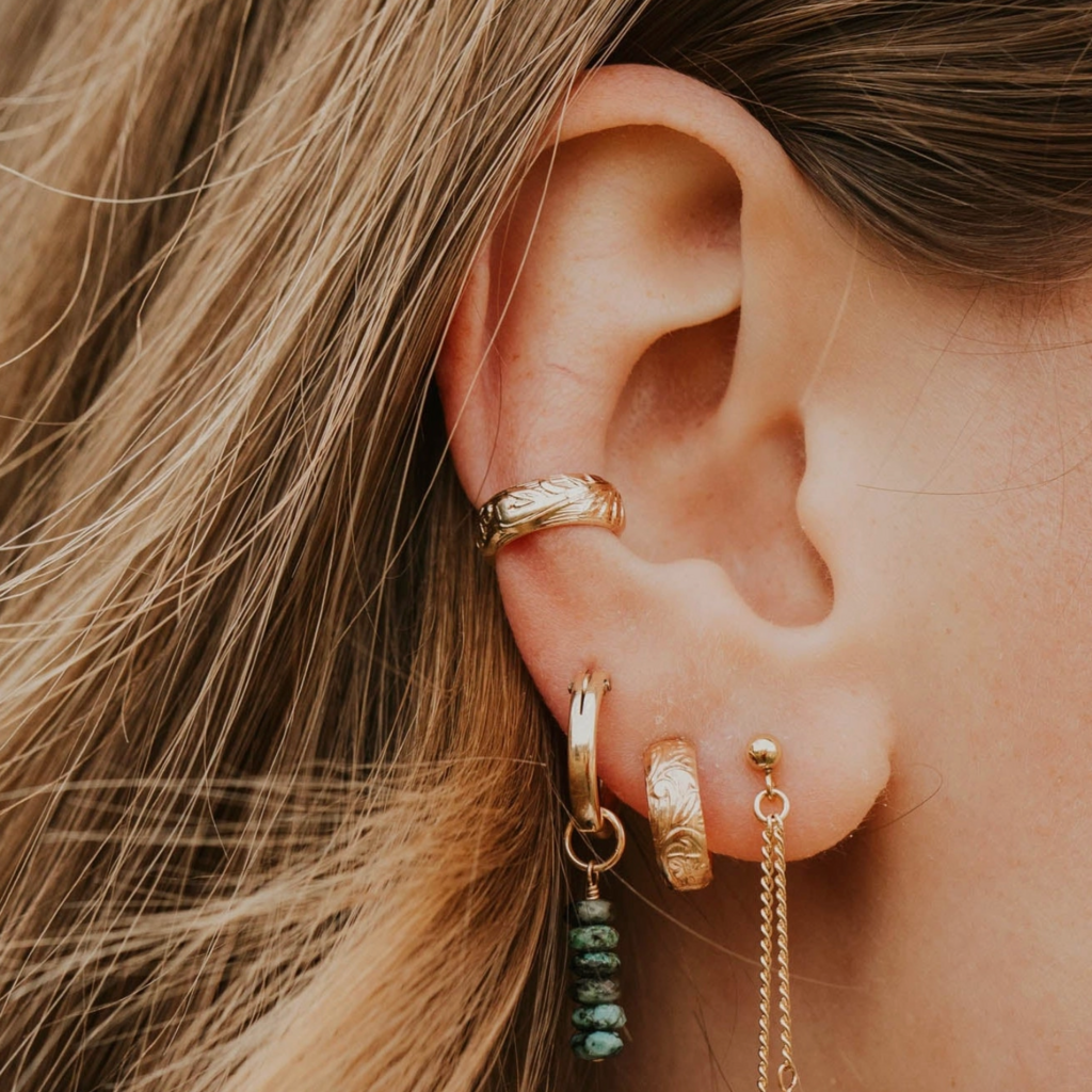 Hello Adorn Jewelry Hello Adorn - Flora Ear Cuff | 14kt Gold Fill