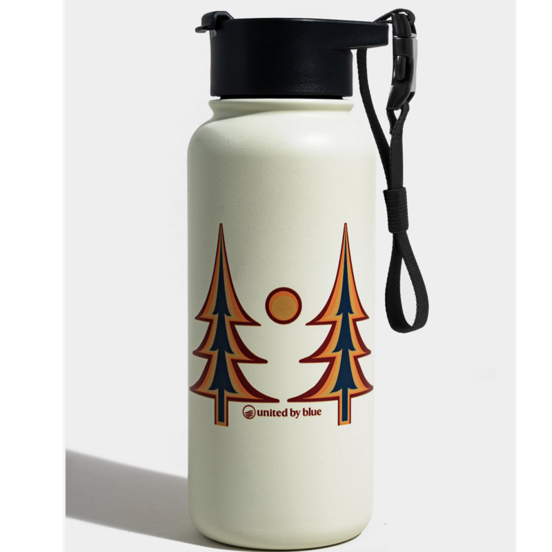 Volume One Insulated Steel Bottle - Trippy Trees (32 oz)
