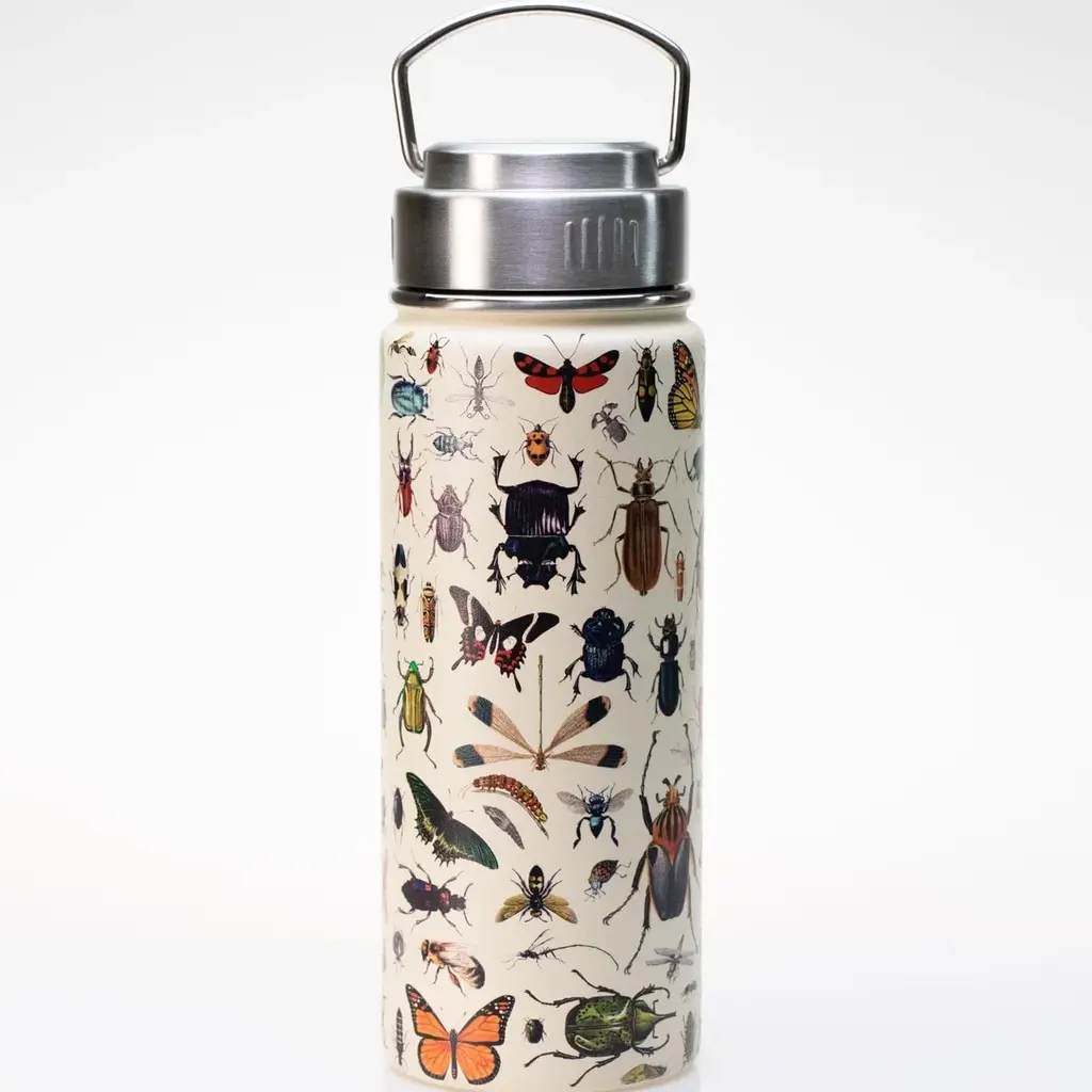 Cognitive Surplus 18 oz. Stainless Steel Vacuum Flask - Insects