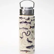 Cognitive Surplus 18 oz. Stainless Steel Vacuum Flask - Freshwater Fish