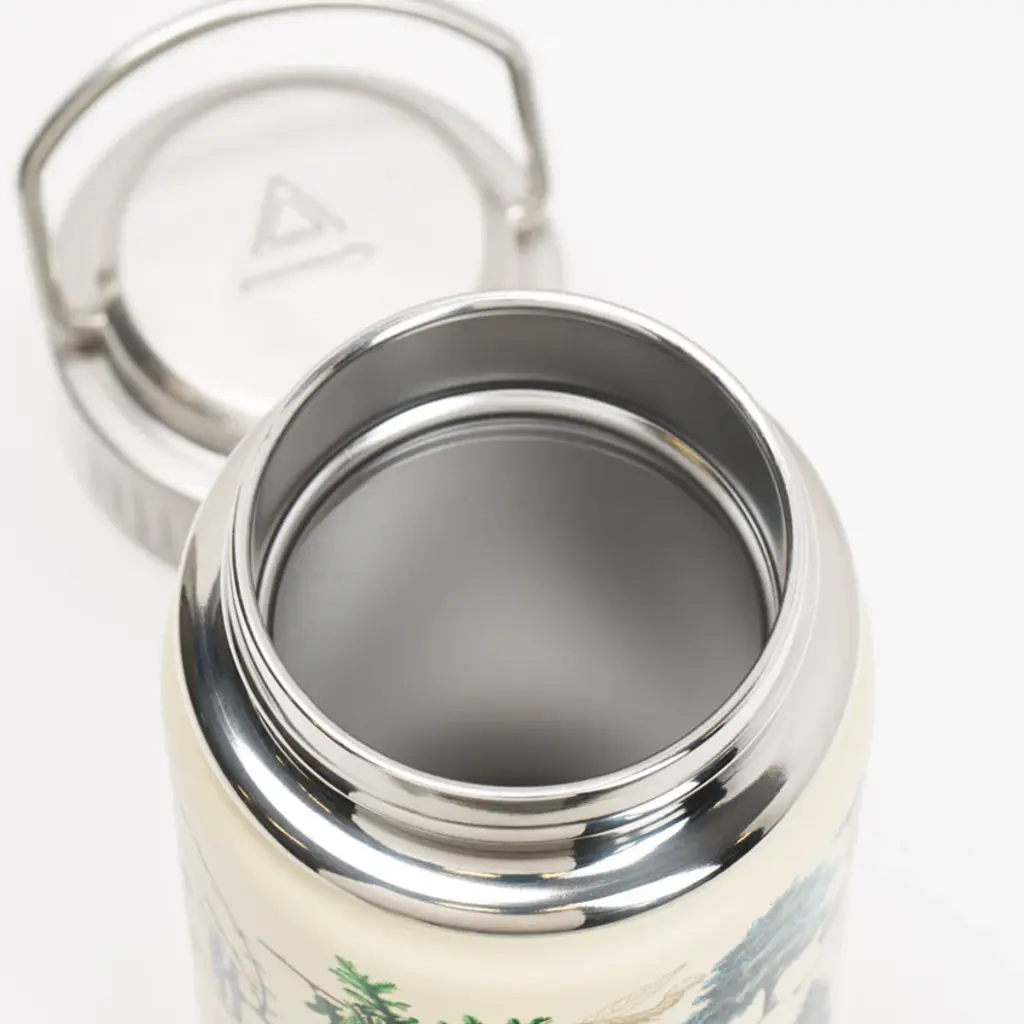 Cognitive Surplus 12 oz. Stainless Steel Vacuum Flask - Woodland Forest