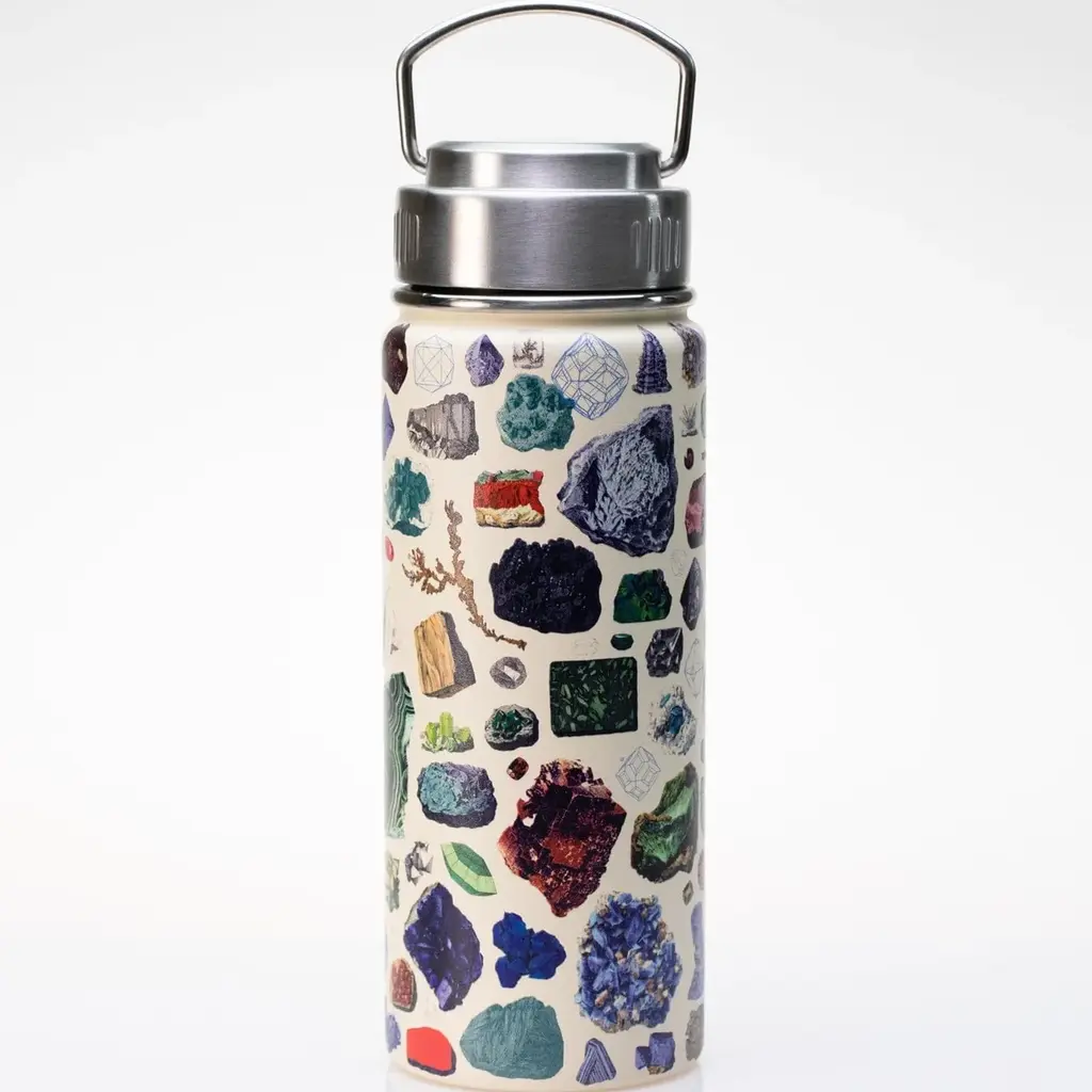 Cognitive Surplus 18 oz. Stainless Steel Vacuum Flask - Gems & Minerals