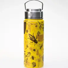 Cognitive Surplus 18 oz. Stainless Steel Vacuum Flask - Honey Bee