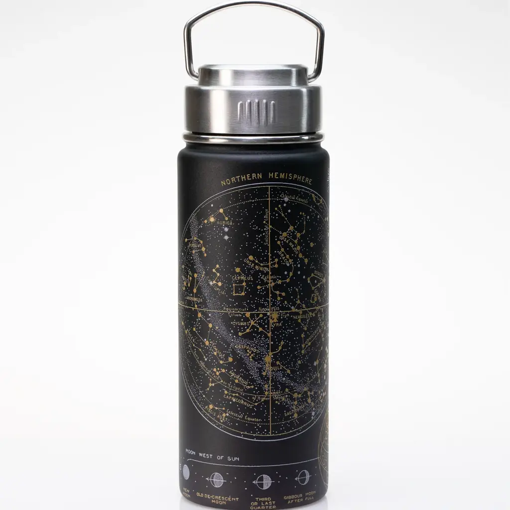 Cognitive Surplus 18 oz. Stainless Steel Vacuum Flask - Star Chart