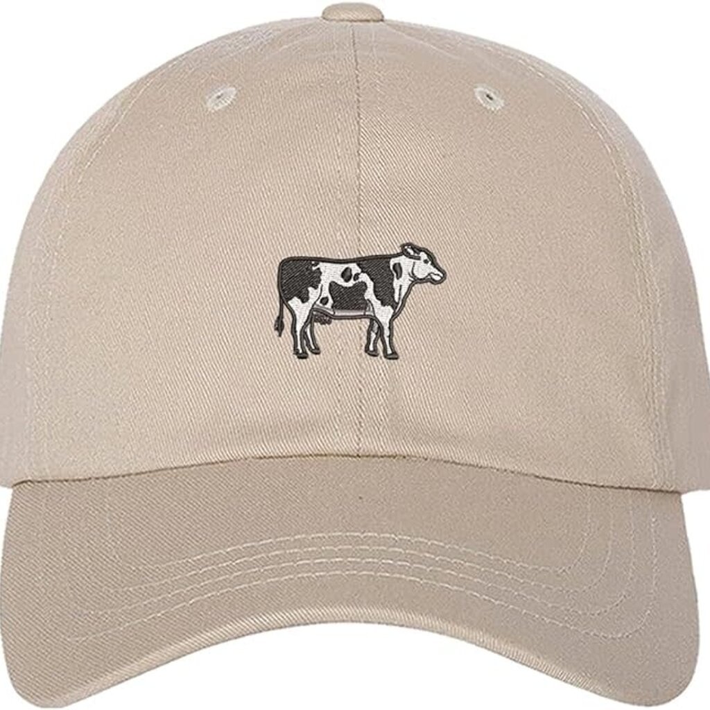 Holstein Cow Embroidered Baseball Hat -