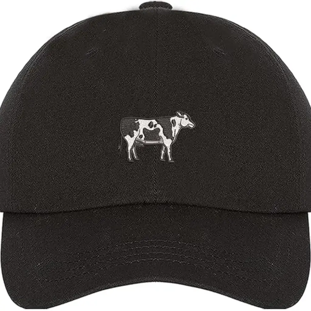 Holstein Cow Embroidered Baseball Hat -