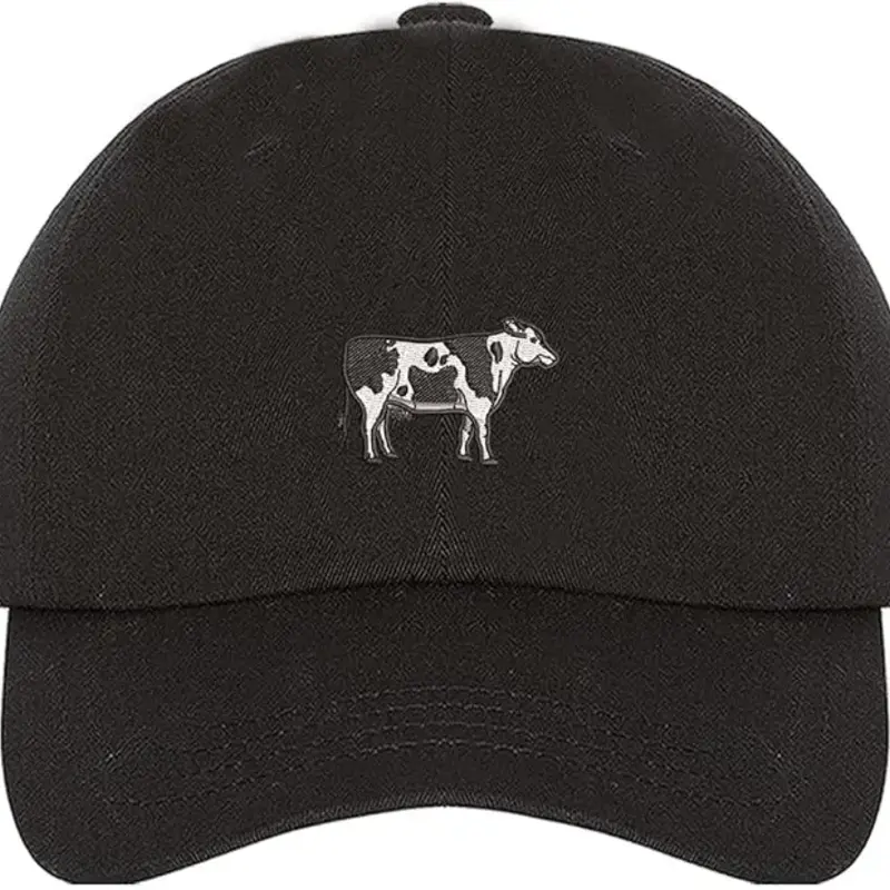 Holstein Cow Embroidered Baseball Hat -