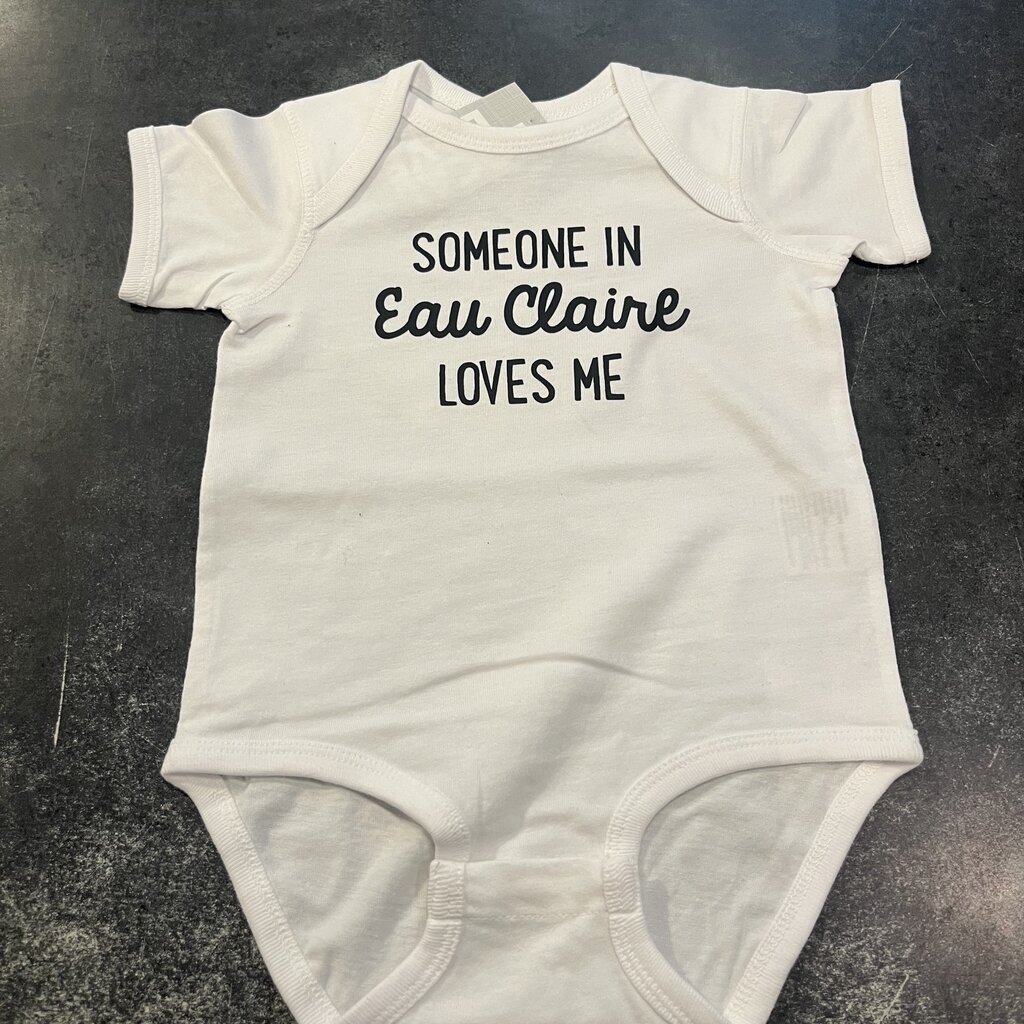 Volume One Onesie - Someone in Eau Claire Loves Me (6-12 Months)