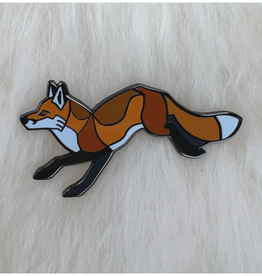 Roamin' Bison Workshop (Faire) Red Fox Hard Enamel Pin