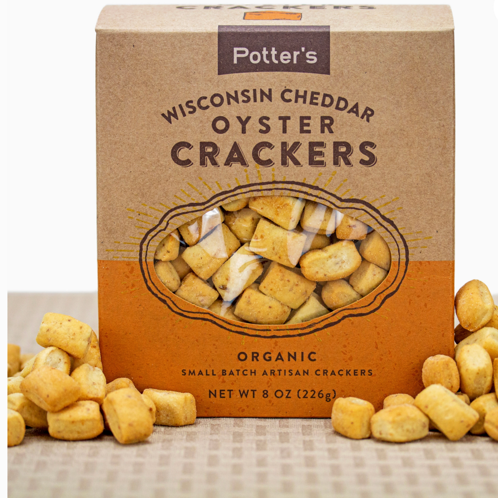 Potter's Crackers Potter's Oyster Crackers: Wisconsin Cheddar