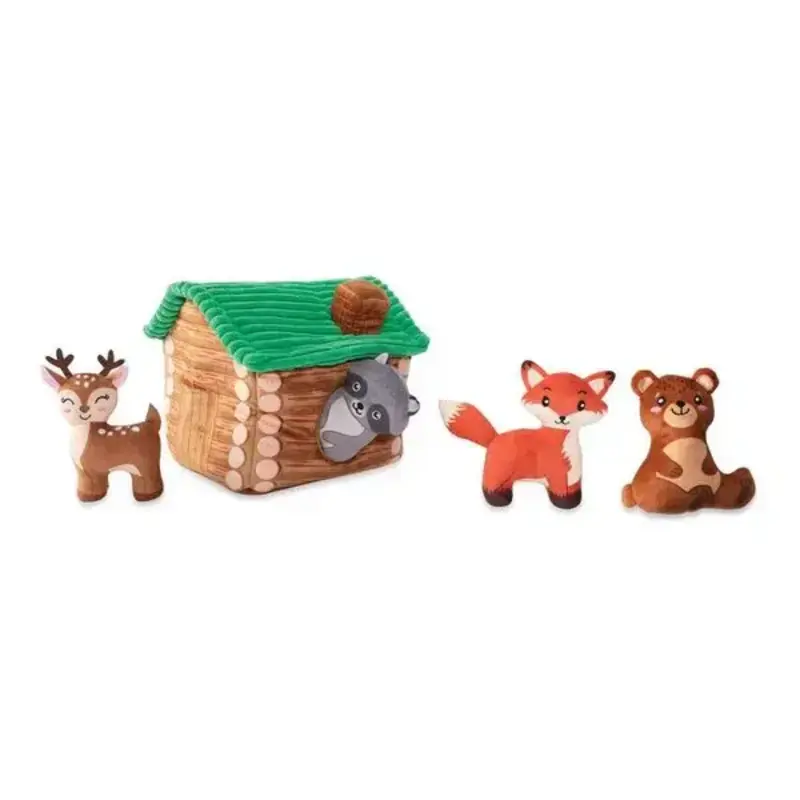Petshop by Fringe Studio Hide & Seek Dog Toy Cabin Time