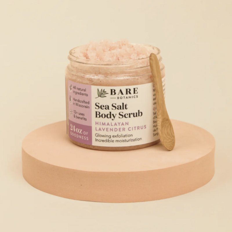Bare Botanics Lavender Citrus Himalayan Salt Scrub