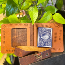 Gramps Creative Leather Cribbage Caddy