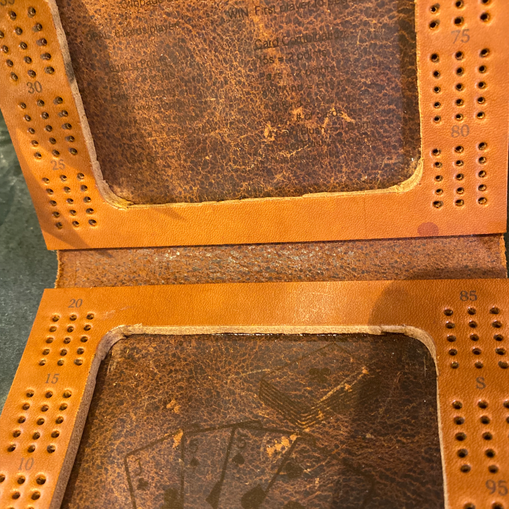 Gramps Creative Leather Cribbage Caddy