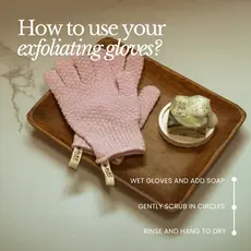 Bare Botanics Lavender Exfoliating Gloves