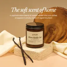 Bare Botanics Warm Vanilla Oak Candle