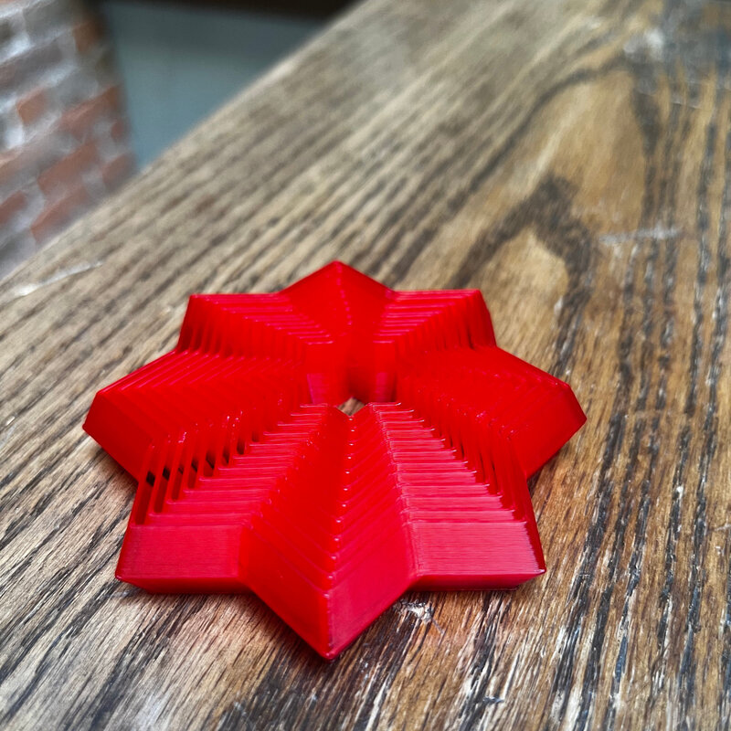 Dave West 3D Printed Fidget Infinity Star