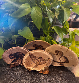 Wood-Burned Mushroom (Small)