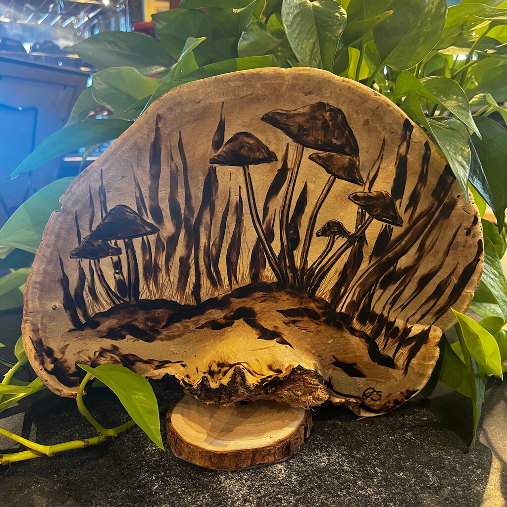 Wood-Burned Mushroom (Large)