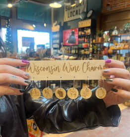 Wisconsin Wine Charms Cup Markers