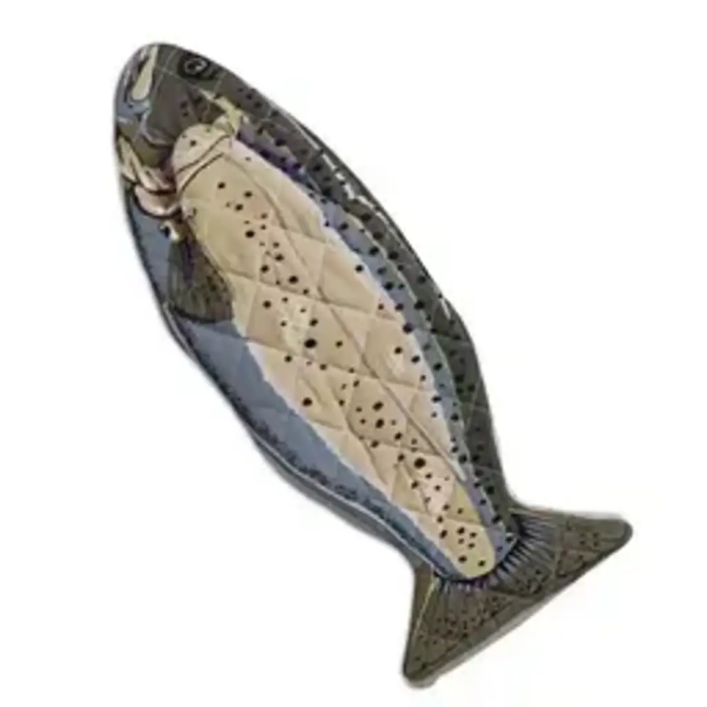 Design Imports Fish Oven Mitts - Blue
