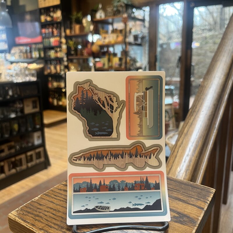 The Oaklair Woodcraft Oak Lair Stickers - Assorted