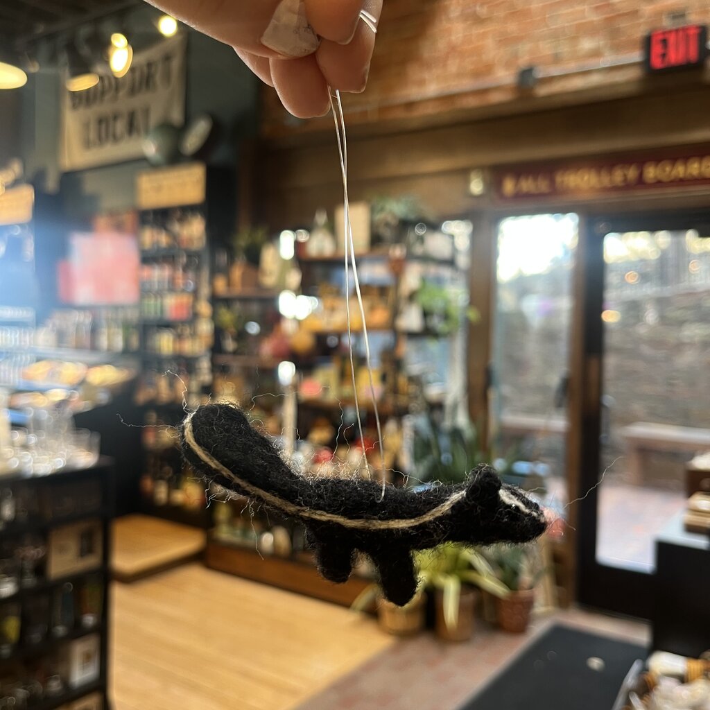 Felted Animal - Skunk