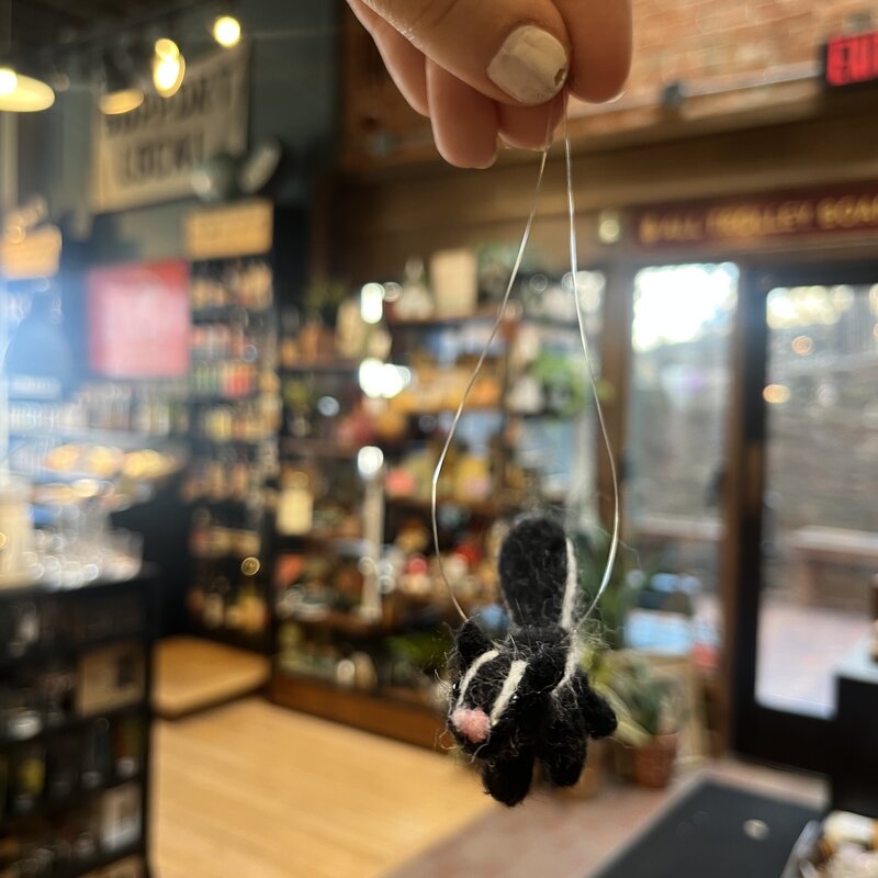 Felted Animal - Skunk