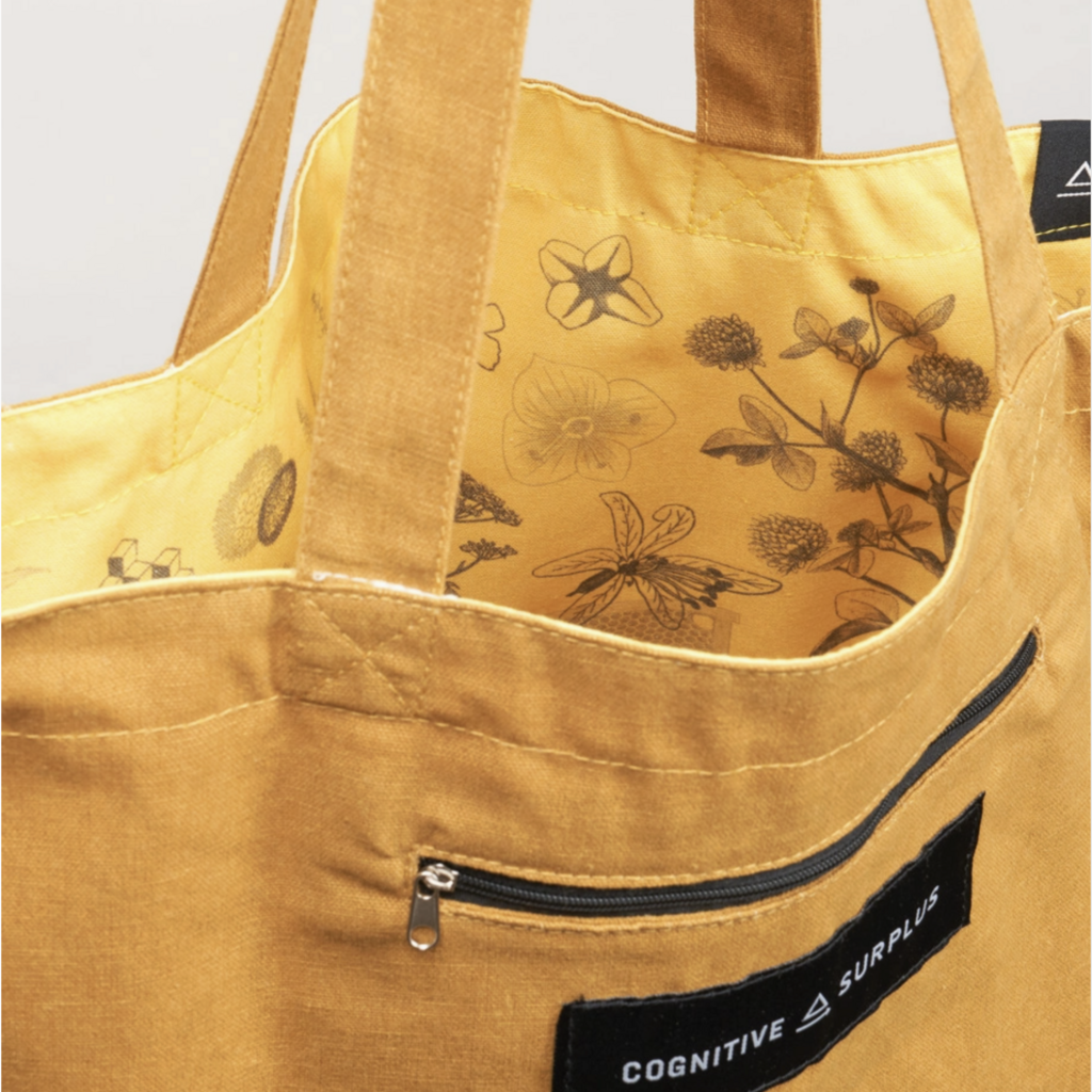 Cognitive Surplus Honey Bee Canvas Tote Bag