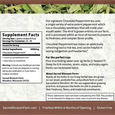 Sacred Blossom Farm Herbal Tea - Chocolate Peppermint