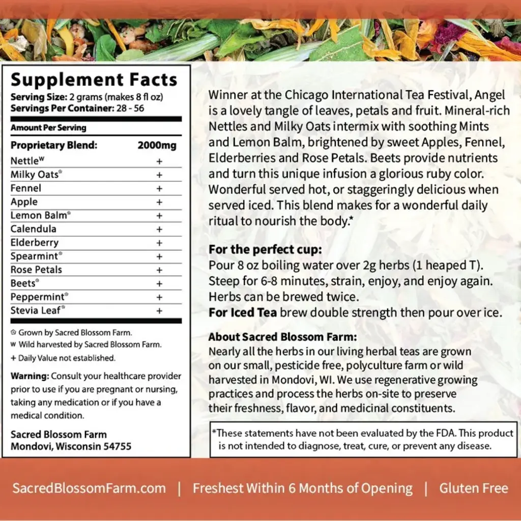 Sacred Blossom Farm Herbal Tea - Angel