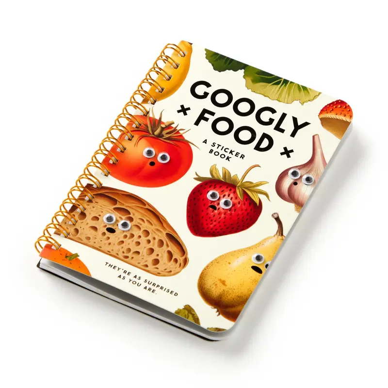 chronicle books Brass Monkey Googly Food Sticker Book