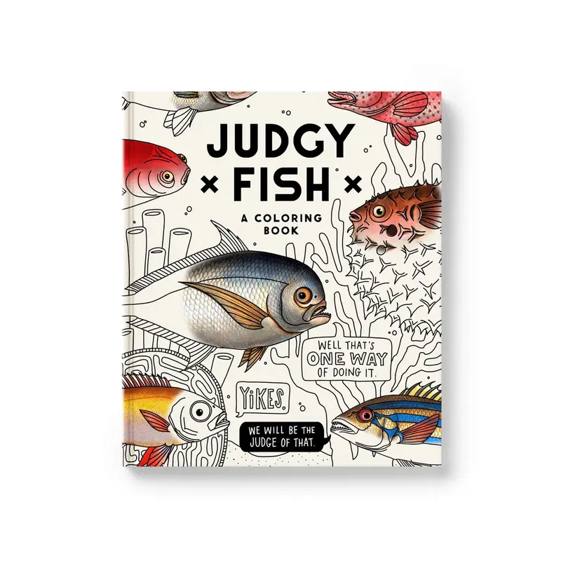 chronicle books Brass Monkey Judgy Fish Coloring Book