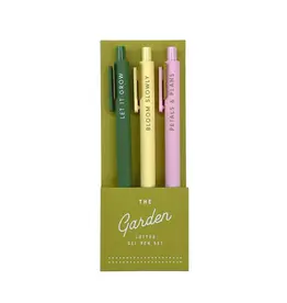 Garden Jotter Gel Pen: Set of 3
